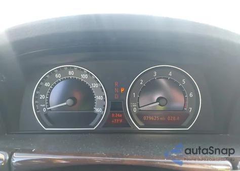 2007 BMW 750Li z USA, uszkodzony, nr VIN WBAHN83527DT75009